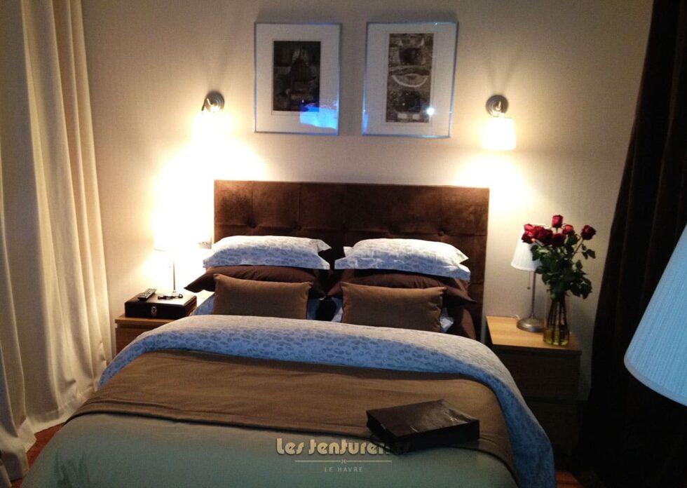 Aménagement global d'une chambre d'hôtel